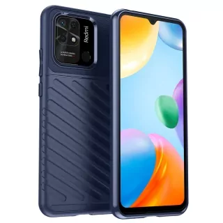 Odolnější gumové pouzdro Armored Thunder na mobil Xiaomi Redmi 10C Modré