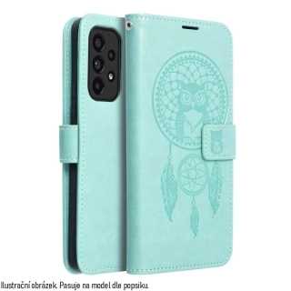 Flipové pouzdro Coolcase Mezzo Zelený lapač snů na mobil Samsung Galaxy A12 / M12