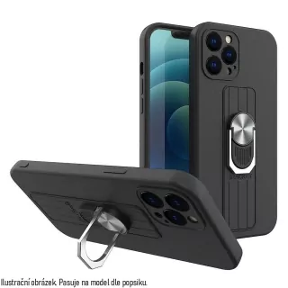 Silikonové pouzdro Ring Case na mobil Samsung Galaxy A53 5G černé