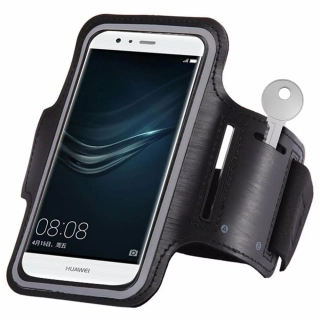 Sportovní pouzdro na ruku na běhání ARMBAND pro mobily do 6" černé