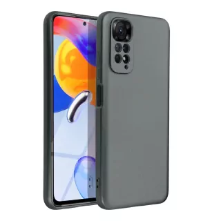 Silikonové pouzdro METALLIC na mobil Xiaomi Redmi Note 11 / Note 11S Šedé