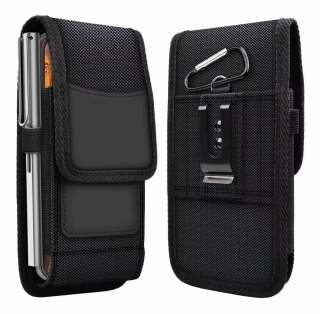 Vertikální pouzdro na opasek OXFORD Model 2 – mobil do 14 x 7,5 cm, černé