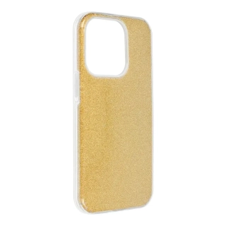 Třpytivé pouzdro Coolcase Shining na mobil Apple iPhone 14 Pro Gold