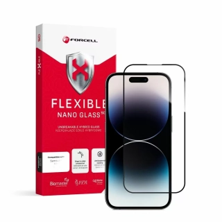 Ochranné pružné sklo Forcell Flexible Nano Glass pro Apple iPhone 14 Pro na celý displej s aplikátorem (5903396163005)