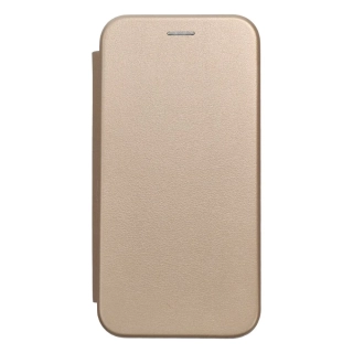 Otevírací flipové pouzdro Coolcase Elegance na mobil Xiaomi Redmi 10A zlatavé
