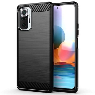 Silikonové pouzdro Coolcase Carbon na mobil Xiaomi POCO M4 Pro 5G / Xiaomi Redmi Note 11S 5G Černé
