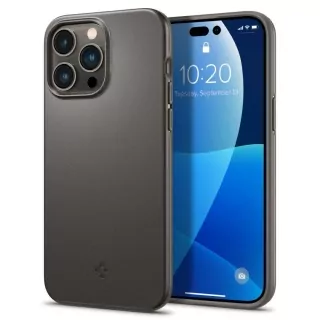 Ochranný plastový kryt SPIGEN Thin Fit na mobil Apple iPhone 14 Pro - šedý