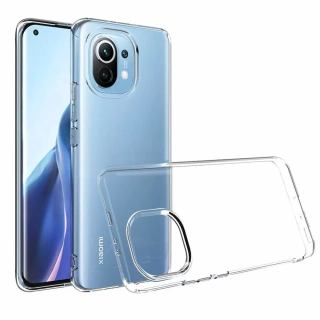 Silikonové pouzdro Coolcase Ultra Thin 0,5 mm na mobil Xiaomi 11 Lite 5G NE / Xiaomi Mi 11 Lite Čiré