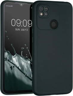 Silikonové pouzdro kwmobile na mobil Xiaomi Redmi 10A Tmavě zelené