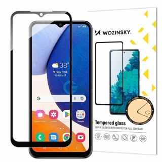 Ochranné sklo Wozinsky Full Glue na celý displej Samsung Galaxy A14 LTE / 5G černé (5907769309274)