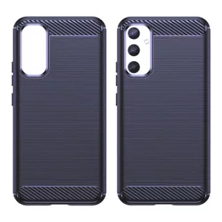 Silikonové pouzdro Coolcase Carbon na mobil Samsung Galaxy A34 5G Tmavě modré