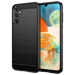 Silikonové pouzdro Coolcase Carbon na mobil Samsung Galaxy A14 LTE / 5G Černé