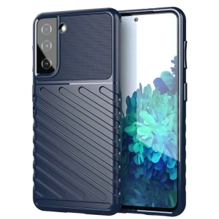 Odolnější gumové pouzdro Armored Thunder na mobil Samsung Galaxy A14 LTE / 5G Modré