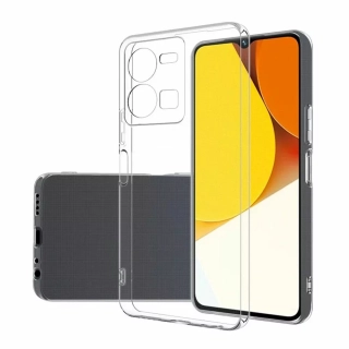 Silikonové pouzdro Coolcase Ultra Thin 0,5 mm na mobil Vivo Y35 čiré
