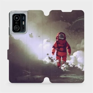Flipové pouzdro Mobiwear na mobil Xiaomi 11T Pro / Xiaomi 11T - MA07S Týpek ve skafandru - VÝPRODEJ