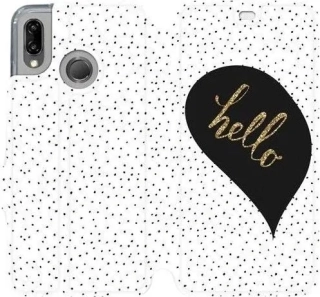 Flipové pouzdro Mobiwear na mobil Huawei P20 Lite - M013P Golden hello - VÝPRODEJ