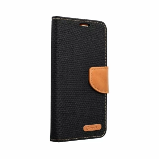 Luxusní flipové pouzdro Coolcase Canvas pro Samsung Galaxy A54 5G černé