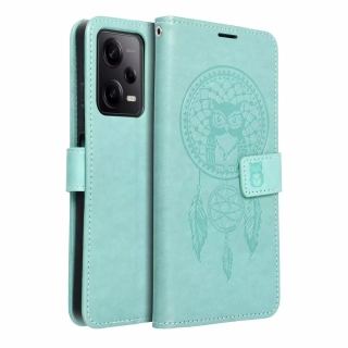 Flipové pouzdro Coolcase Mezzo na mobil Xiaomi Redmi Note 12 Pro 5G / Poco X5 Pro 5G - Zelený lapač snů