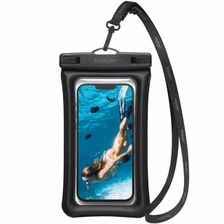 Vodotěsné plovoucí pouzdro SPIGEN A610 - IPX8 pro mobily s displejem do 6,9 palců - černé (8809811860825)
