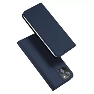 Prémiové flip pouzdro DUX DUCIS SKIN na mobil Apple iPhone 15 Plus - modré