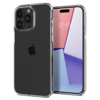 Silikonové pouzdro SPIGEN Crystal Flex na mobil Apple iPhone 15 Pro - čiré