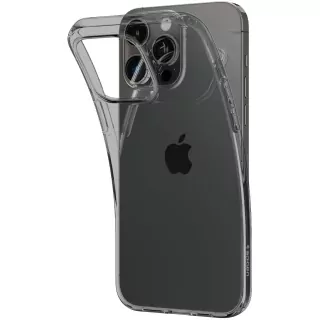 Silikonové pouzdro SPIGEN Crystal Flex na mobil Apple iPhone 15 Pro - tmavé
