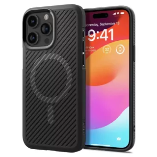 Silikonové pouzdro SPIGEN Core Armor na mobil Apple iPhone 15 Pro Černé - MagSafe kompatibilní