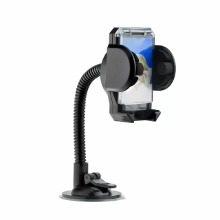 Univerzální držák do auta na sklo pro mobilní telefony, délka krku 17cm + možnost přichycení do mřížky ventilace a přidání vlastní fotografie