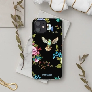 Silikonové pouzdro Mobiwear na mobil Sony Xperia XA2 - B022F Ptáček a květy - VÝPRODEJ