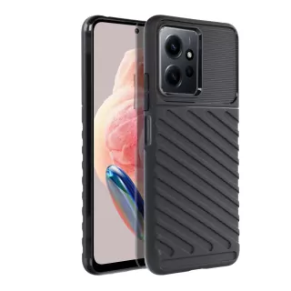 Odolnější gumové pouzdro Armored Thunder na mobilní telefon Xiaomi Redmi Note 12 4G Černé