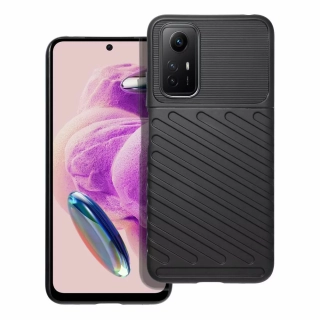 Odolnější gumové pouzdro Armored Thunder na mobilní telefon Xiaomi Redmi Note 12S Černé