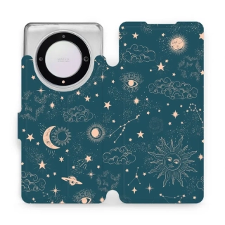Flipové pouzdro Mobiwear - Honor Magic5 Lite 5G - VP14S Magický vesmír