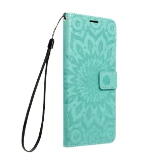 Flipové pouzdro Coolcase Mezzo na mobil Samsung Galaxy S23 FE - Zelená mandala