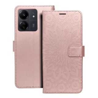 Flipové pouzdro Coolcase Mezzo na mobil Xiaomi Redmi 13C / Poco C65 - Mandala rose gold