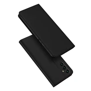 Prémiové flipové pouzdro DUX DUCIS SKIN na mobil Samsung Galaxy A25 5G černé