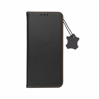 Elegantní kožené flip pouzdro Forcell Leather - Apple iPhone 16 Pro - černé