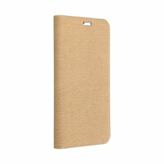 Luxusní flip pouzdro Coolcase Luna na mobil Samsung Galaxy A55 5G Zlatavé