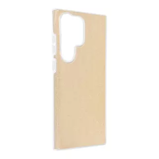 Třpytivé pouzdro Coolcase Shining na mobil Samsung Galaxy S24 Ultra Gold
