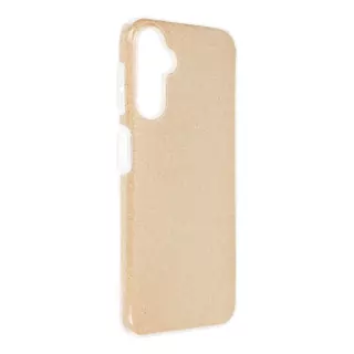 Třpytivé pouzdro Coolcase Shining na mobil Samsung Galaxy A55 5G Zlatavé
