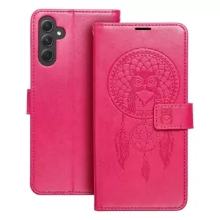 Knížkové flip pouzdro Coolcase Mezzo na mobil Samsung Galaxy A35 5G - Magenta lapač snů se sovou