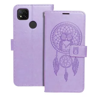 Flipové pouzdro Coolcase Mezzo Fialový lapač snů na mobil Xiaomi Redmi 9C