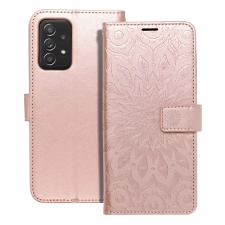 Flipové pouzdro Coolcase Mezzo na mobil Samsung Galaxy A52 / A52 5G / A52s 5G Mandala rose gold