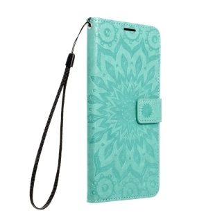 Flipové pouzdro Coolcase Mezzo na mobil Samsung Galaxy A52 / A52 5G / A52s 5G Zelená mandala