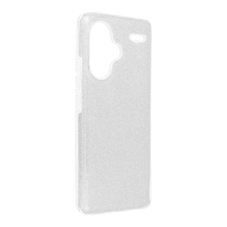 Třpytivé pouzdro Coolcase Shining na mobil Xiaomi Redmi Note 13 Pro Plus 5G - Stříbrné
