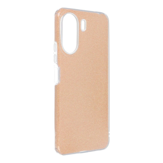Třpytivé pouzdro Coolcase Shining na mobil Xiaomi Redmi 13C / Poco C65 - Zlatavé