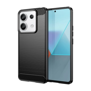 Silikonové pouzdro Coolcase Carbon na mobil Xiaomi Redmi Note 13 Pro 5G / Poco X6 5G Černé