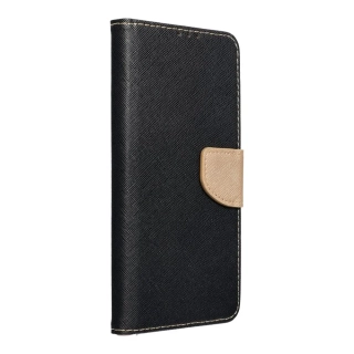 Knížkové flip pouzdro Coolcase Fancy Book - Samsung Galaxy A15 / A15 5G - Černé - zlatavé