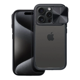 Silikonové pouzdro SLIDER Case s krytkou fotoaparátu - Samsung Galaxy A05s Černé