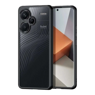 Silikonové pouzdro Dux Ducis Aimo - Xiaomi Redmi Note 13 Pro Plus 5G čiré - černé