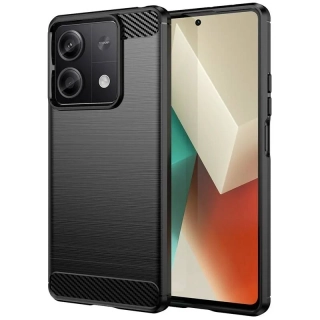 Silikonové pouzdro Coolcase Carbon - Xiaomi Redmi Note 13 5G Černé